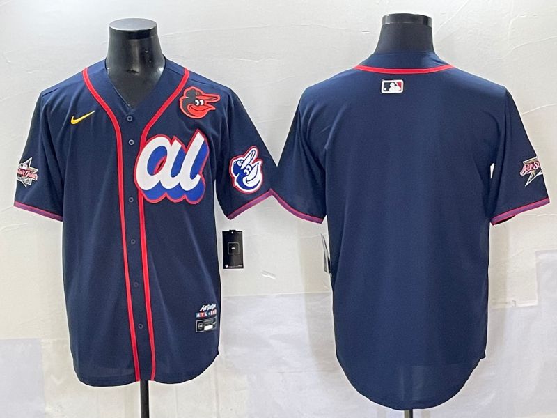 Men 2025 Baltimore Orioles Blank Drak Blue All star Nike MLB Jersey style 03